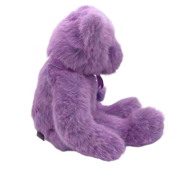 TY Beanie Classic Collection 1999 LILACBEARY The Plush Bear Stuffed Animal Toy - Picture 3 of 11